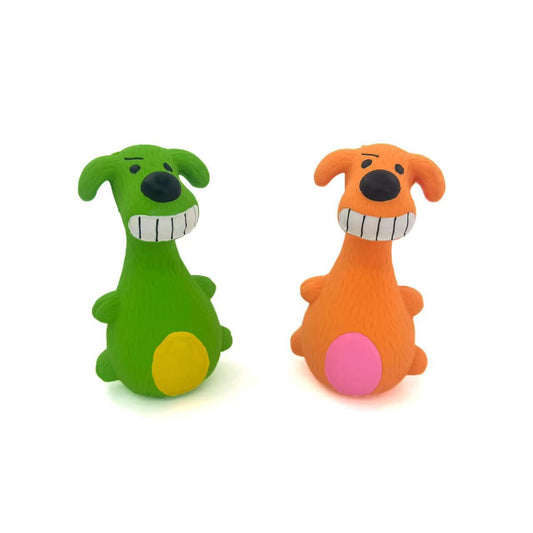 Petkin - Grinning Dog Rubber Toy
