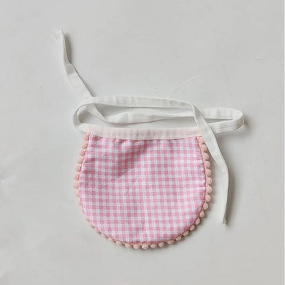 Mokka - Gingham Check Tie Bib Pet Neckwear