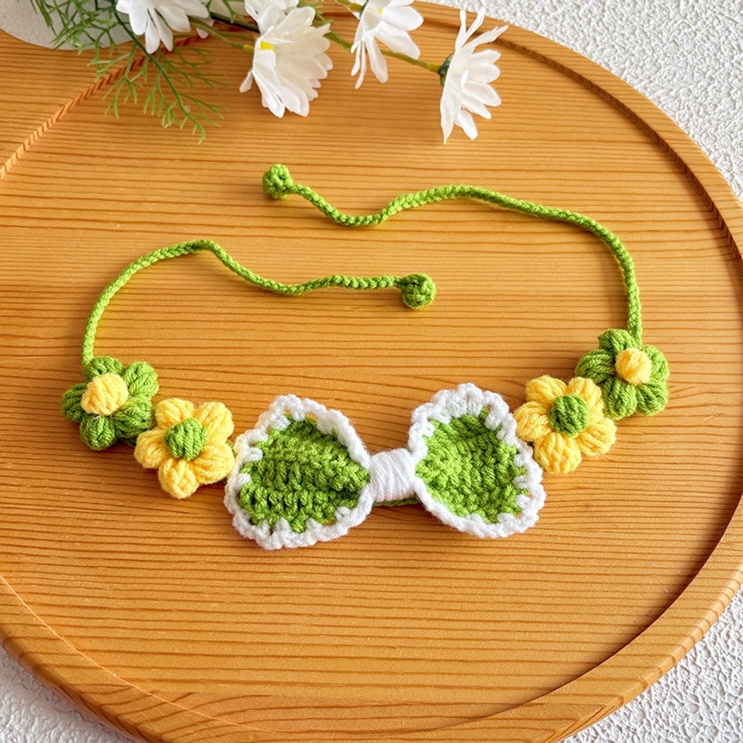 Mokka - Flower Detail Decorative Cat Collar