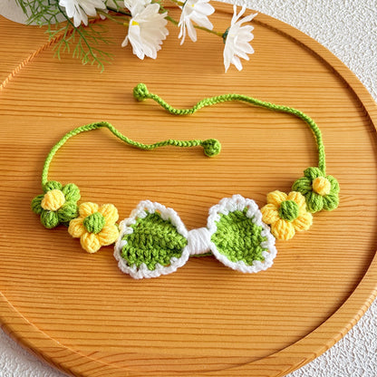 Mokka - Flower Detail Decorative Cat Collar