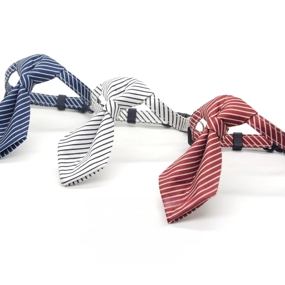 Mokka Smart Tie Breakaway Collar in black with adjustable buckle and safety breakaway feature