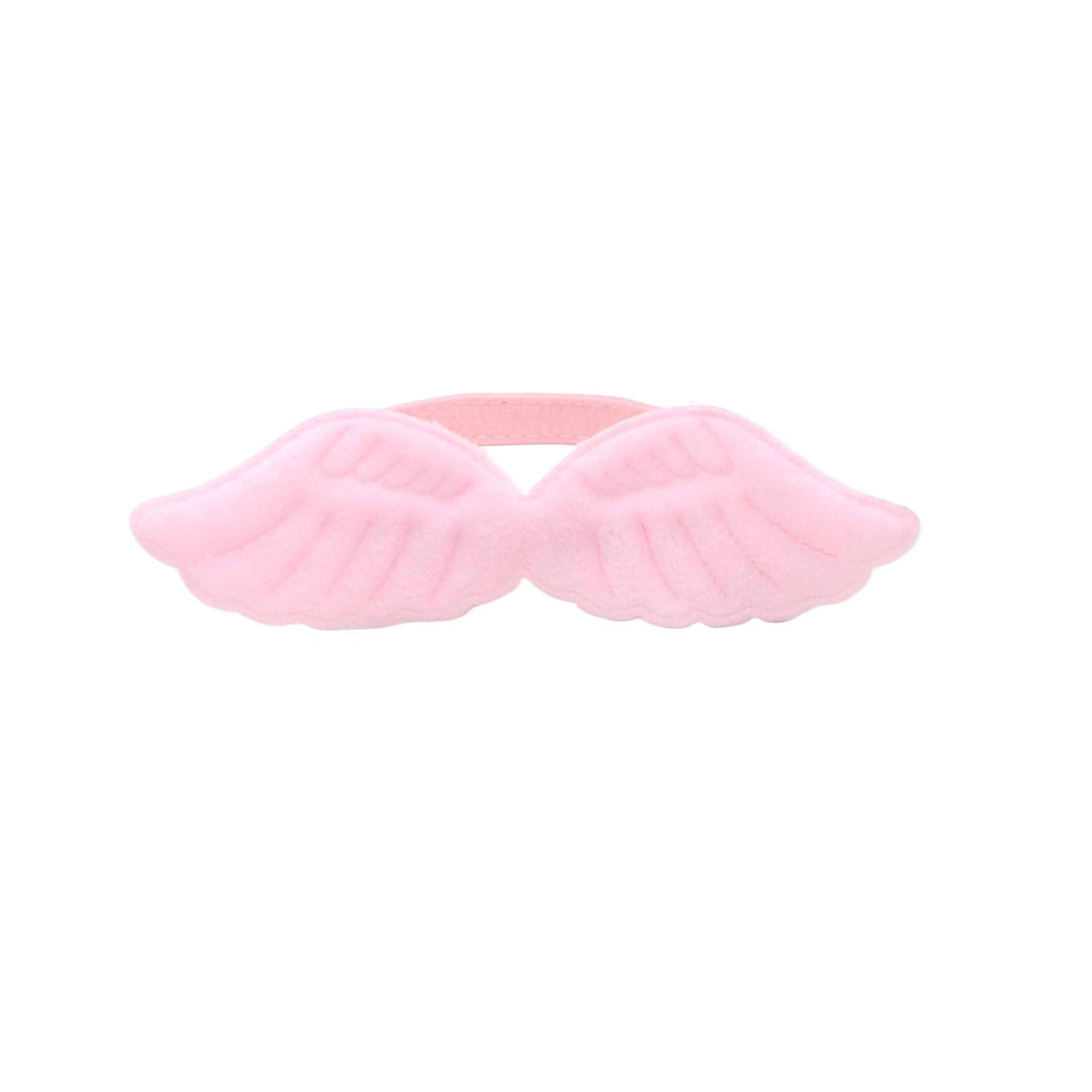 Side view of Mokka Angel Wing Cat Collar on a cat, focusing on wing shape and collar texture