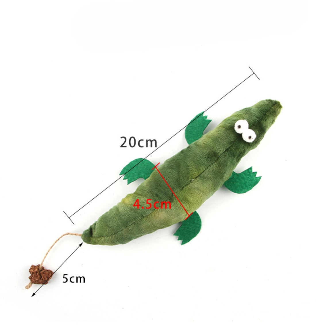 Moo - Crocodile Catnip Plush Toy