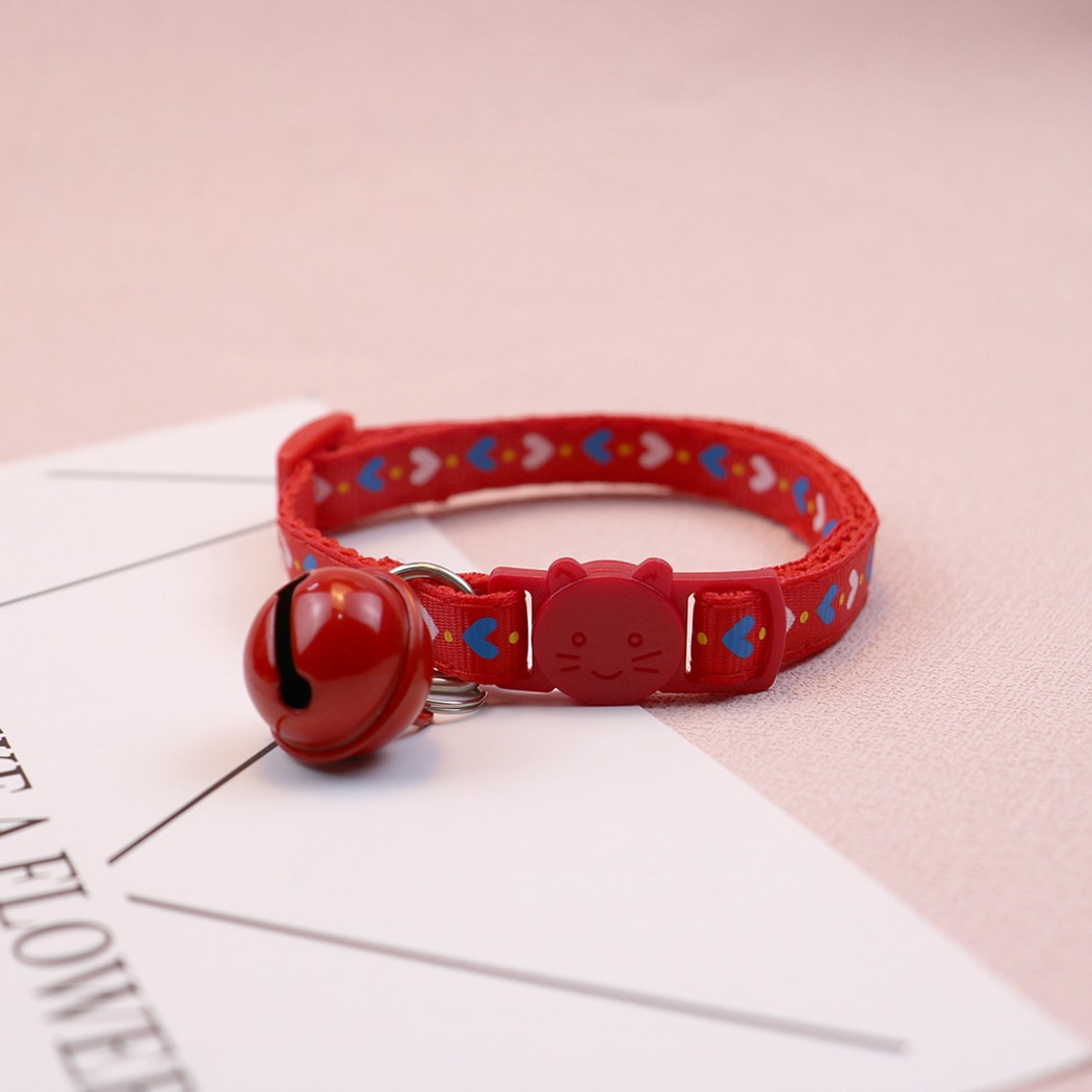 Mokka - Adorable Heart Print Cat Collar