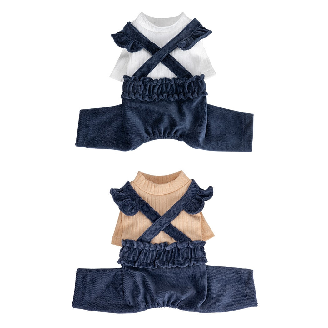 Ozzie - Casual Ruffle Trim Summer Dog Jumpsuit