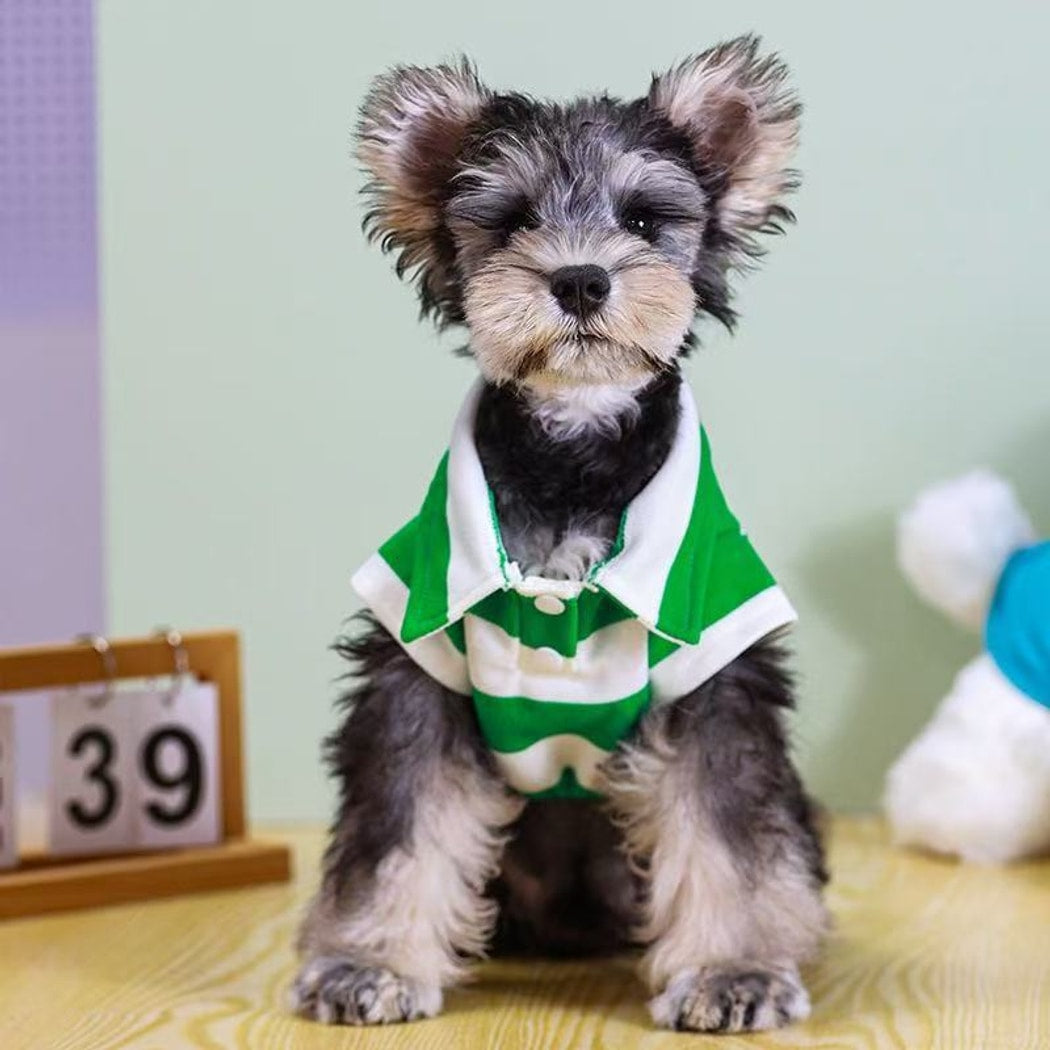 Ozzie - Modern Striped Pet Polo Shirt T-Shirt