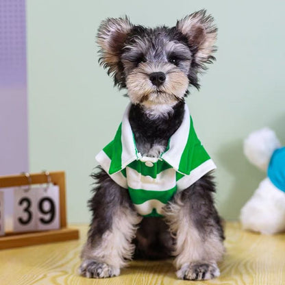 Ozzie - Modern Striped Pet Polo Shirt T-Shirt