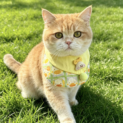 Mokka - Cute Yellow Duck Printed Pet Bib