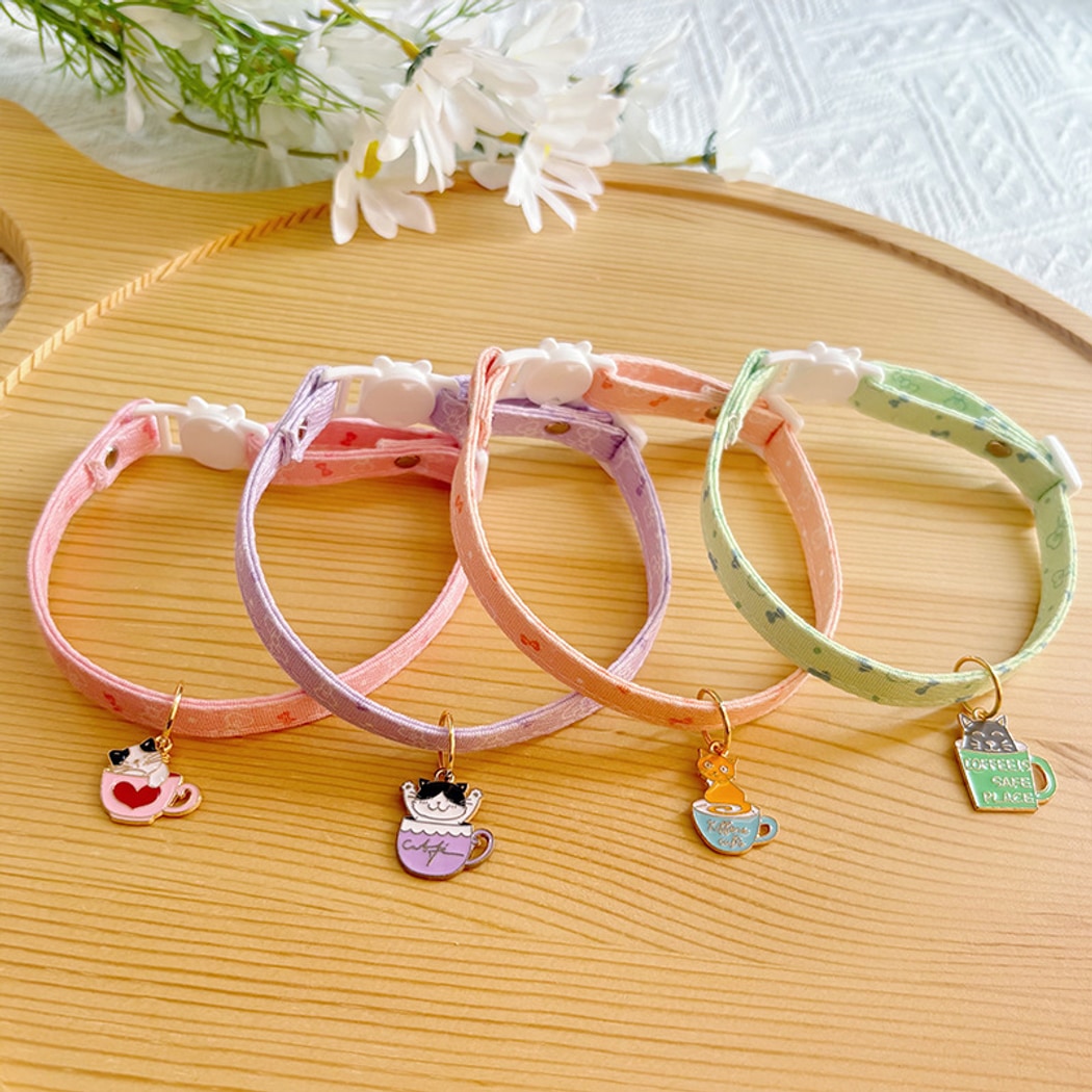 Mokka - Cute Princess Style Cat Collar with Pendant
