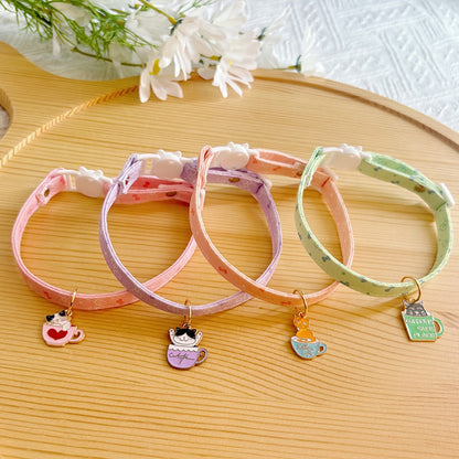Mokka - Cute Princess Style Cat Collar with Pendant