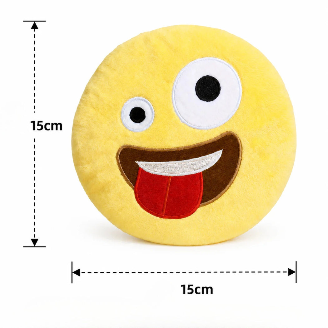 Petkin Yellow Face Plush Dog Frisbee
