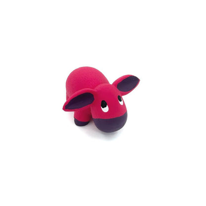 Petkin - Donkey Dog Toy | Squeaky Animal Chew Toy | Small Rubber Pet Toy