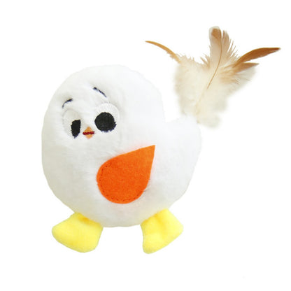 Moo - Plush Bird Toy with Feather Tail