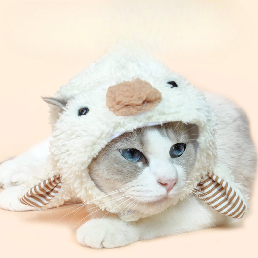 Ozzie - Plush Sheep Pet Hat