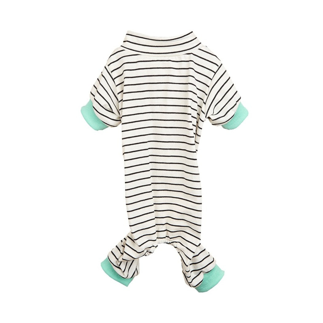 Ozzie - Striped Full-Body Pet Pajama