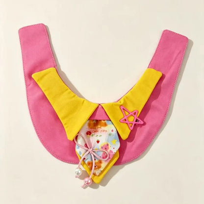 Mokka - Pastel Cartoon Print Tie Pet Collar