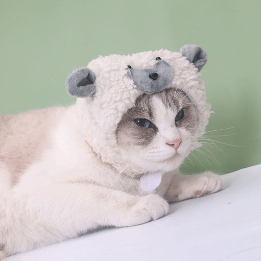 Ozzie - Adorable Lamb Shape Pet Hat