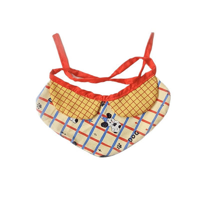 Mokka - Cartoon Dog Pattern Bandana Collar and Bib