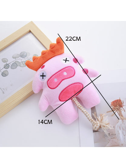 Petkin Monster Rope Plush Dog Toy with monster face and knotted rope ends