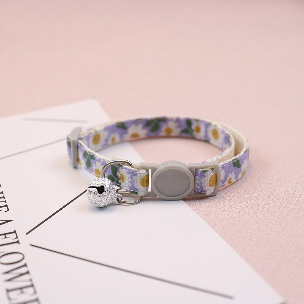 Mokka - Floral Print Everyday Pet Collar