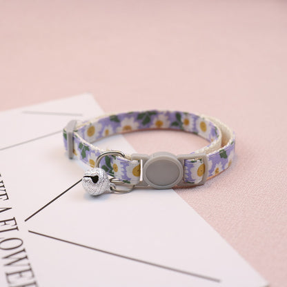 Mokka - Floral Print Everyday Pet Collar