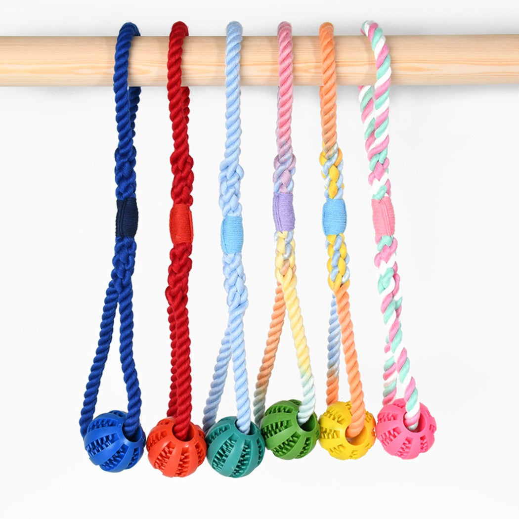 Chewia - Colorful Rope Ball Tug Toy