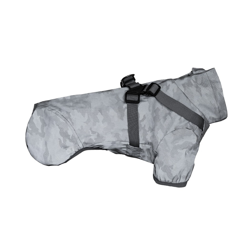 Ozzie - Reflective Harness Opening Dog Raincoat