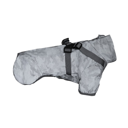 Ozzie - Reflective Harness Opening Dog Raincoat