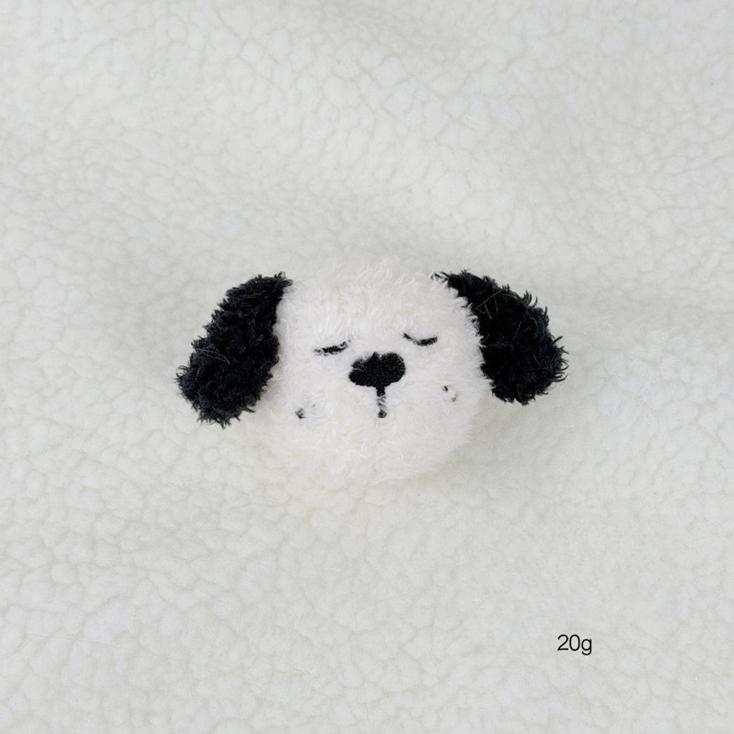 Petkin - Animal Face Elastic Squeaky Dog Ball Toy