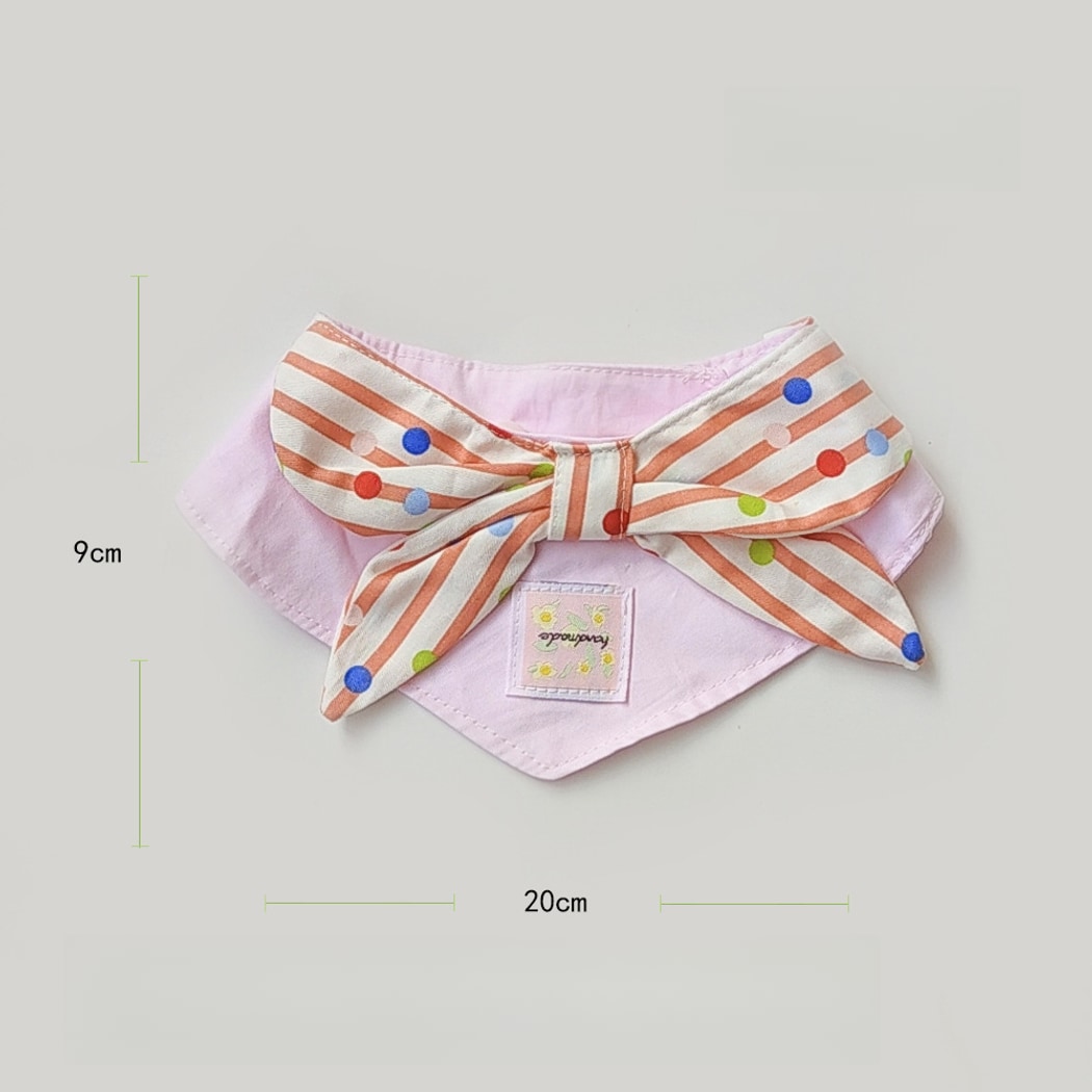 Mokka - Sweet Style Plaid Pattern Pet Bib