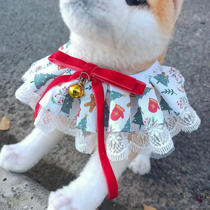 Mokka - Christmas Patterned Bib Pet Neckwear