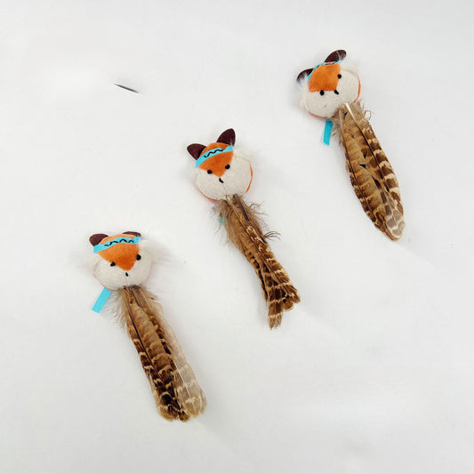 Moo - Feather Fox Interactive Cat Toy 1pc