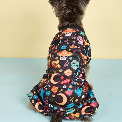 Halloweek - Halloween Skeleton Print Dog Jumpsuit