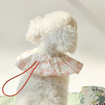 Mokka - Patterned Ruffled Circular Bib Pet Neckwear
