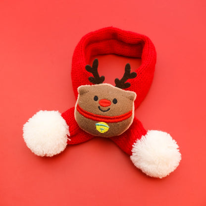 Christmoo - Cartoon Christmas Knit Pet Scarf
