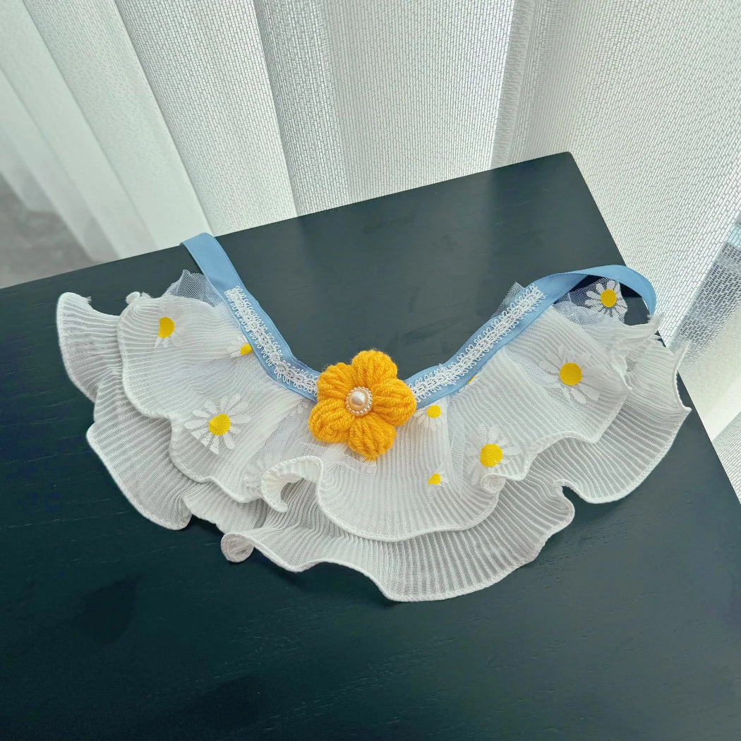 Mokka - Lace-Look Bib Pet Neckwear