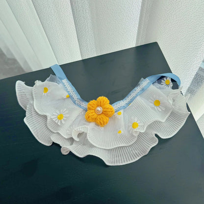Mokka - Lace-Look Bib Pet Neckwear