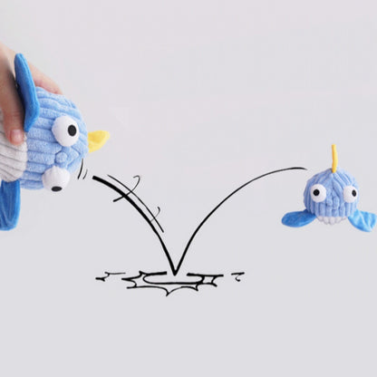 Petkin – Sea Animal Squeaky Plush Dog Toy