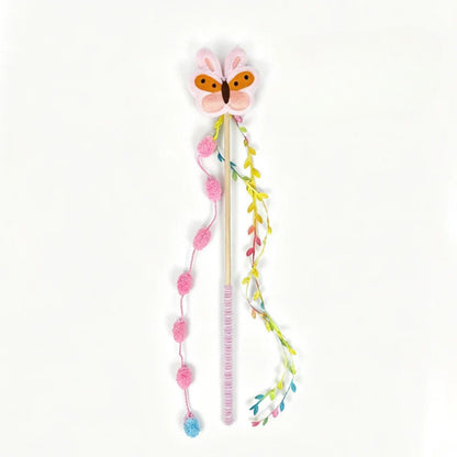 Moo - Plush Character Bell Cat Teaser Wand