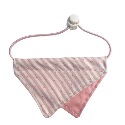 Mokka - Fresh Stripe Panel Bib Pet Neckwear