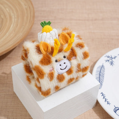 Petkin soft cube dog toy with embroidered eyes and nose on animal faces
