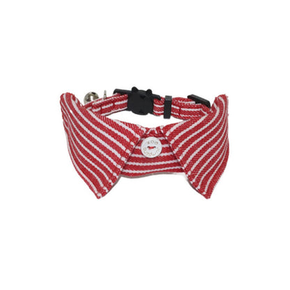Mokka – Stripe & Solid Shirt Breakaway Cat Collar