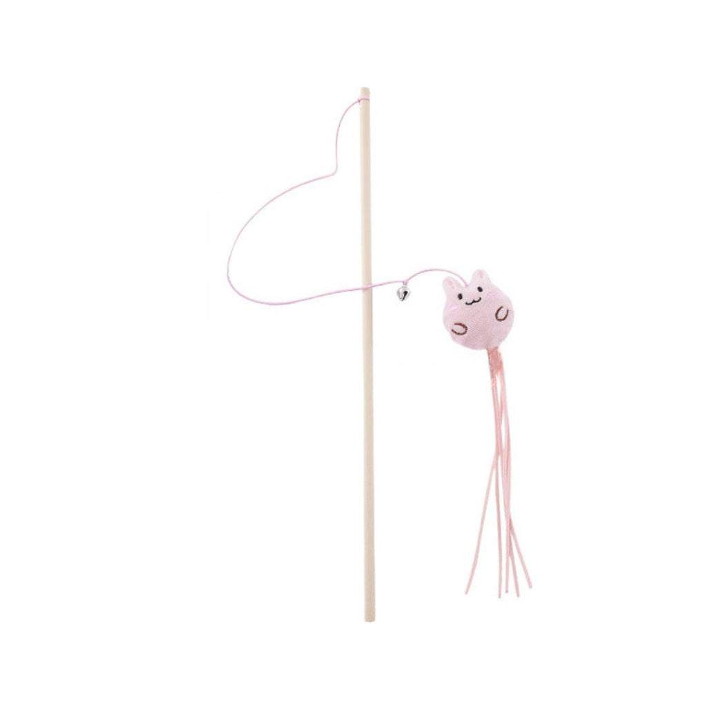 Moo - Plush Teaser Wand Cat Toy