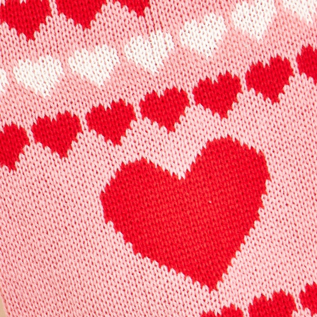 Ozzie - Heart Pattern Turtleneck Knit Pet Sweater
