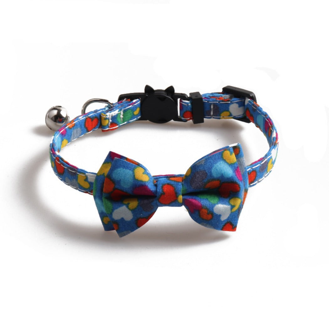 Mokka - Heart Bowtie Pet Collar