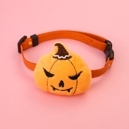 Halloweek - Cartoon Halloween Pumpkin Ghost Pet Collar