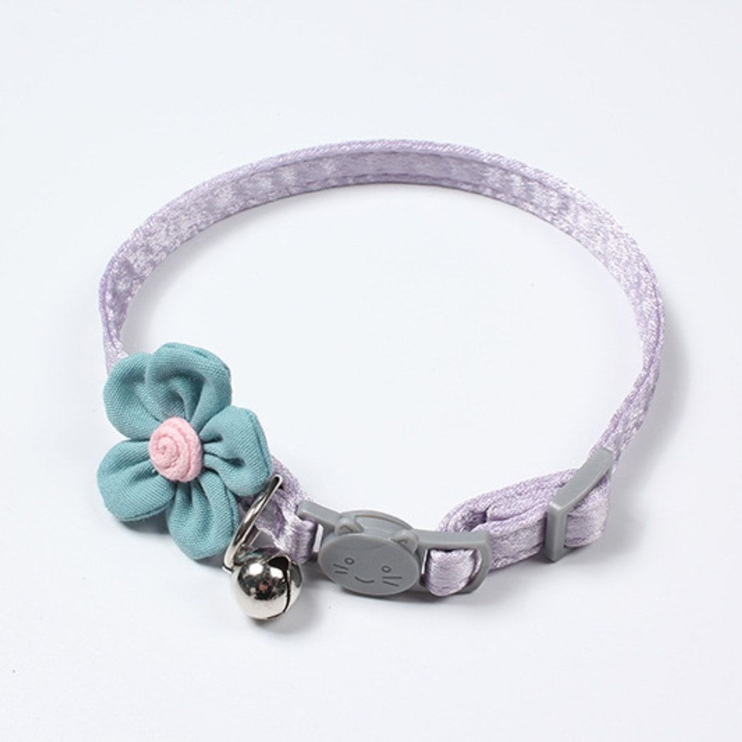 Mokka - Princess Style Flower Cat Collar with Bell