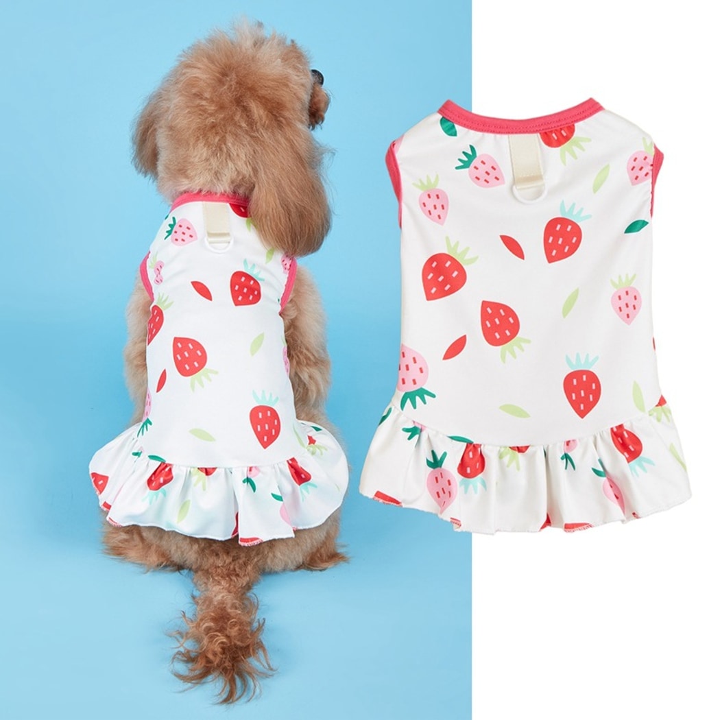 Ozzie - Playful Print Vest Style Pet Dress