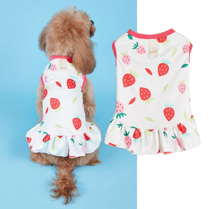 Ozzie - Playful Print Vest Style Pet Dress