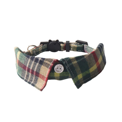 Mokka – Flannel Shirt Collar Breakaway Cat Collar